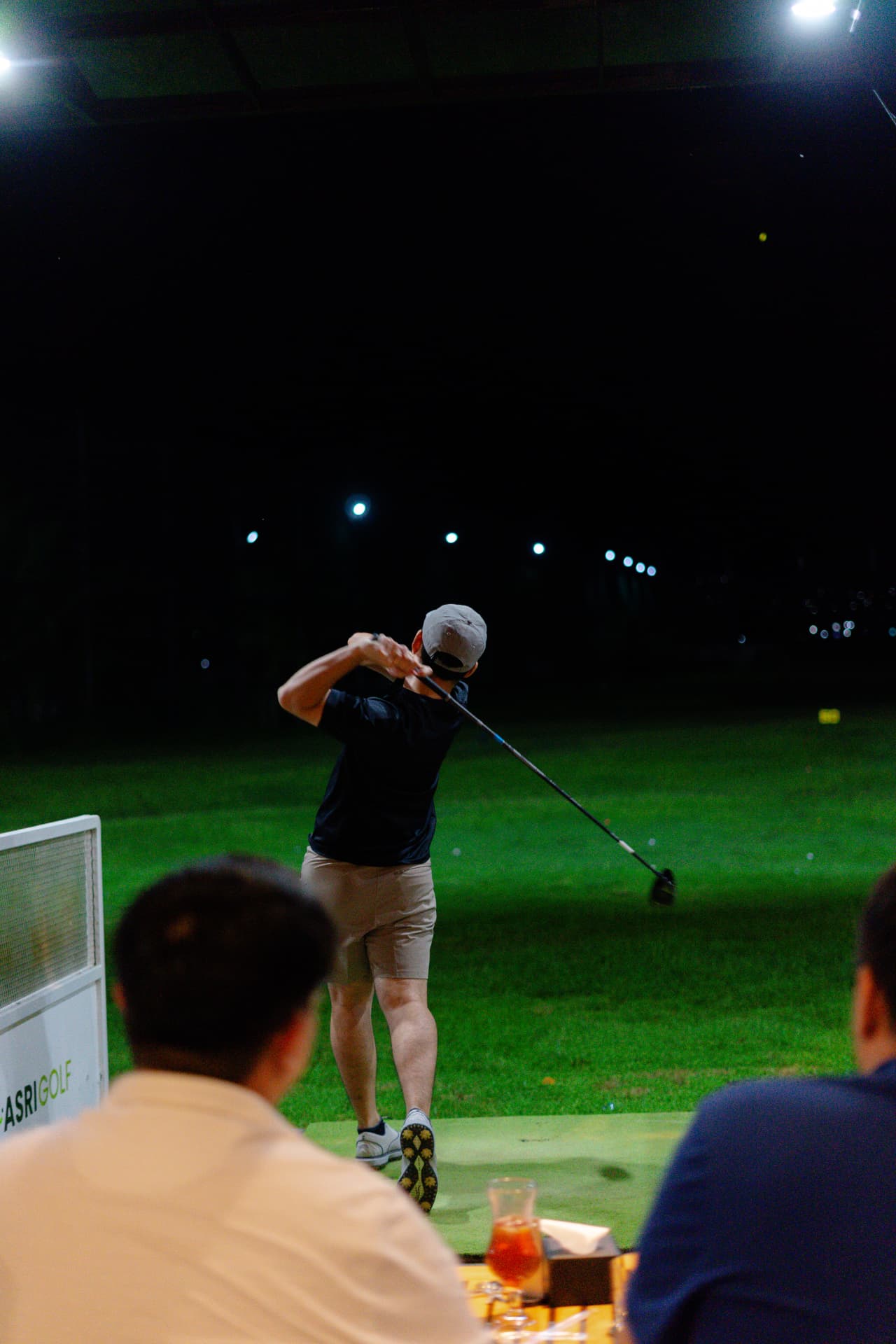 Bay driving range Asri Golf di sore hari